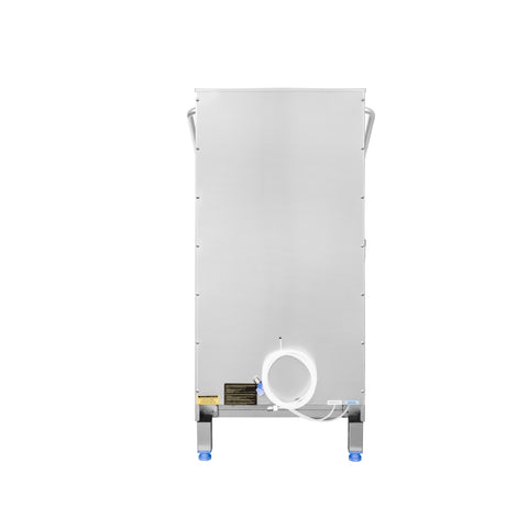 24 in. Commercial Hood-Type High-Temperature Dishwasher, 40 Racks/Hour, 90-Second Cycle, 240V in Stainless-Steel