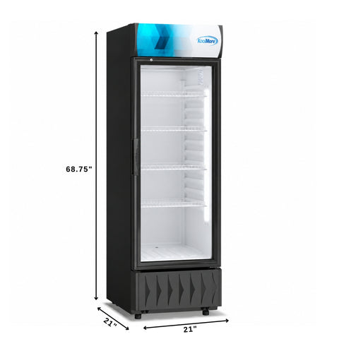 22 in. One-Door Merchandiser Refrigerator - 9 Cu Ft.
