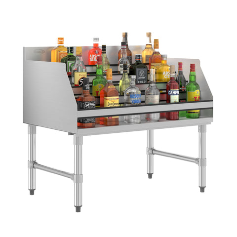 36 in. x 23 in. Liquor Display Rack in 304, 18 GA Stainless Steel