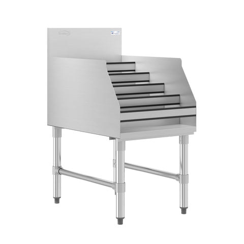 18 in. x 26 in. Liquor Display Rack in 304, 18 GA Stainless Steel