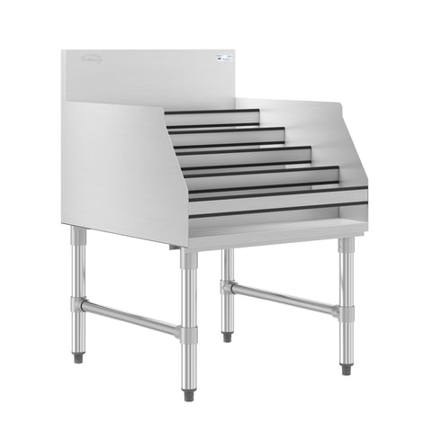 24 in. x 26 in. Liquor Display Rack in 304, 18 GA Stainless Steel