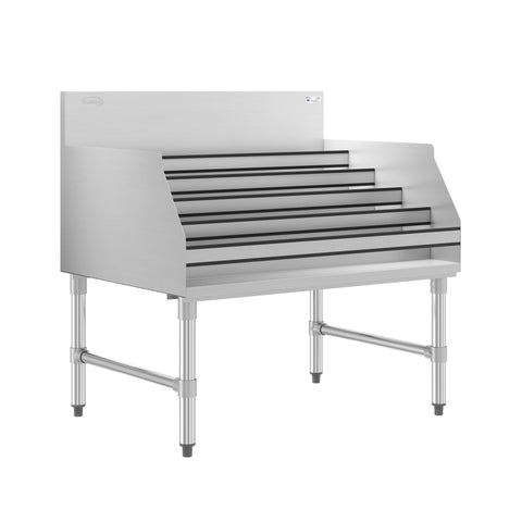 36 in. x 26 in. Liquor Display Rack in 304, 18 GA Stainless Steel
