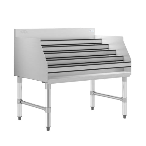 36 in. x 23 in. Liquor Display Rack in 304, 18 GA Stainless Steel