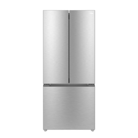 17.5 Cu. Ft. 30-Inch French Door Refrigerator with Automatic Ice Maker, Stainless Steel