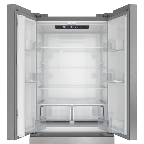 17.5 Cu. Ft. 30-Inch French Door Refrigerator with Automatic Ice Maker, Stainless Steel