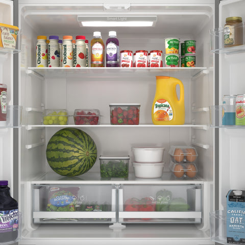 17.9 Cu. Ft. 33-Inch 4-Door French Door Refrigerator with Manual Twist Ice Maker, White