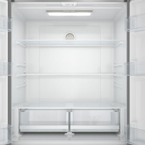 17.9 Cu. Ft. 33-Inch 4-Door French Door Refrigerator with Manual Twist Ice Maker, Stainless Steel