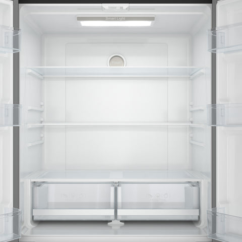 17.9 Cu. Ft. 33-Inch 4-Door French Door Refrigerator with Manual Twist Ice Maker, Black