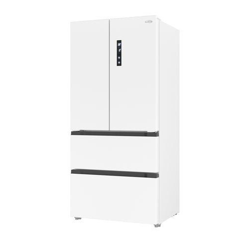 17.9 Cu. Ft. 33-Inch 4-Door French Door Refrigerator with Manual Twist Ice Maker, White