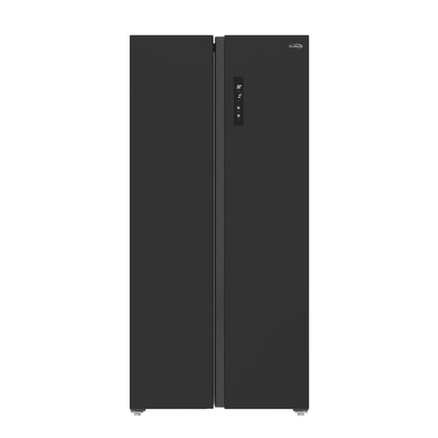 15.6 Cu. Ft. 33-Inch Side-by-Side Refrigerator with Manual Twist Ice Maker, Black