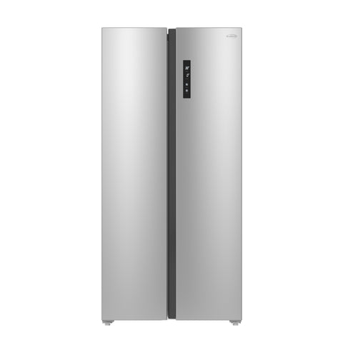 15.6 Cu. Ft. 33-Inch Side-by-Side Refrigerator with Manual Twist Ice Maker, Stainless Steel