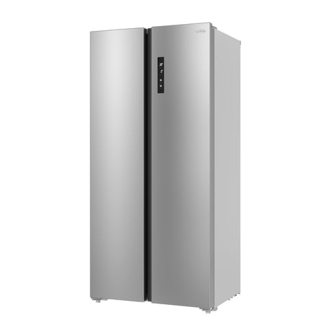 15.6 Cu. Ft. 33-Inch Side-by-Side Refrigerator with Manual Twist Ice Maker, Stainless Steel