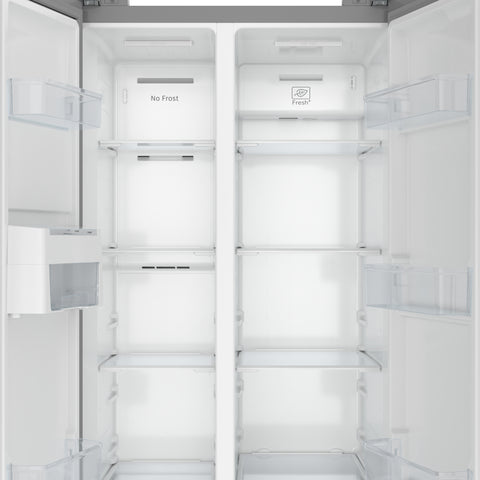 15.6 Cu. Ft. 33-Inch Side-by-Side Refrigerator with Manual Twist Ice Maker, Stainless Steel