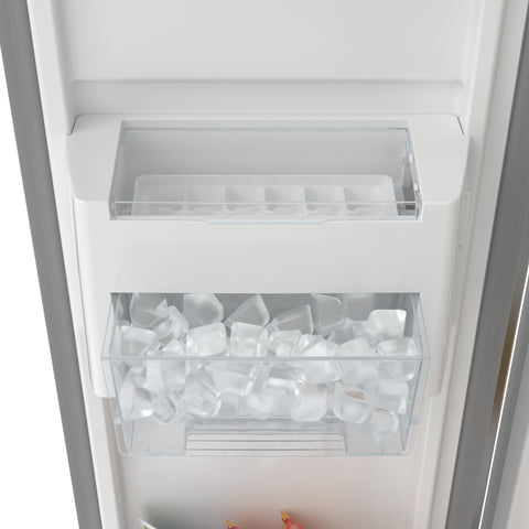 15.6 Cu. Ft. 33-Inch Side-by-Side Refrigerator with Manual Twist Ice Maker, Stainless Steel