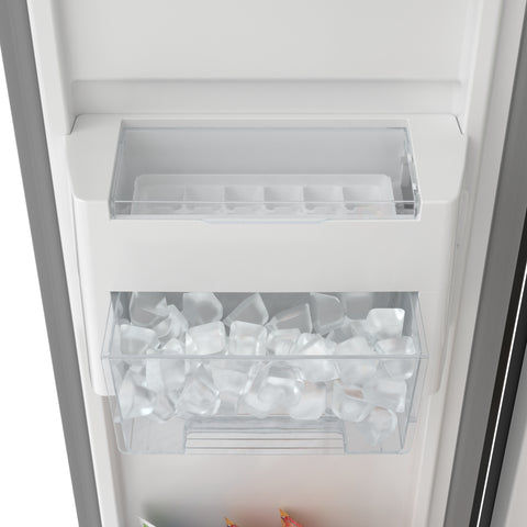 15.6 Cu. Ft. 33-Inch Side-by-Side Refrigerator with Manual Twist Ice Maker, Black