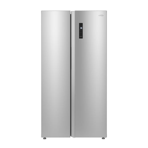 20 Cu. Ft. 35.5-Inch Side-by-Side Refrigerator with Manual Twist Ice Maker, Stainless Steel