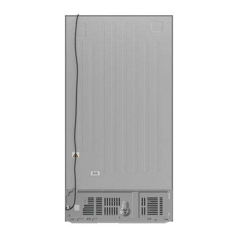 20 Cu. Ft. 35.5-Inch Side-by-Side Refrigerator with Manual Twist Ice Maker, Stainless Steel