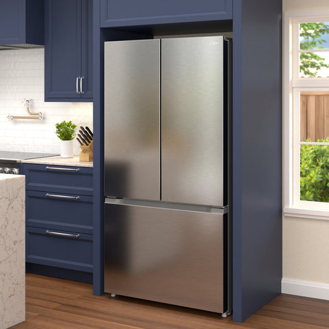 20.3 Cu. Ft. 36-Inch French Door Refrigerator with Automatic Ice Maker, Stainless Steel