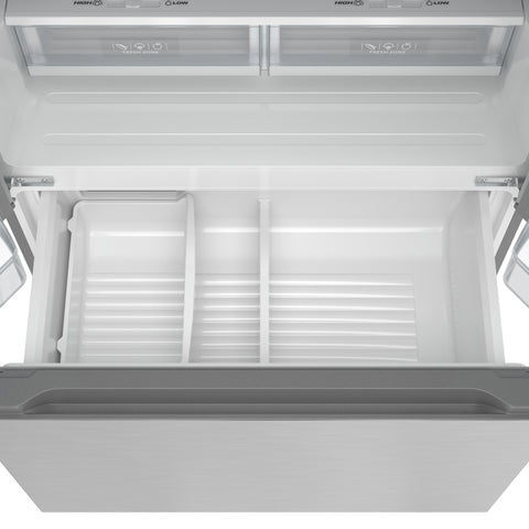 20.3 Cu. Ft. 36-Inch French Door Refrigerator with Automatic Ice Maker, Stainless Steel