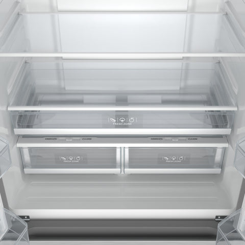 20.3 Cu. Ft. 36-Inch French Door Refrigerator with Automatic Ice Maker, Stainless Steel