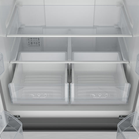 17.5 Cu. Ft. 30-Inch French Door Refrigerator with Automatic Ice Maker, Stainless Steel