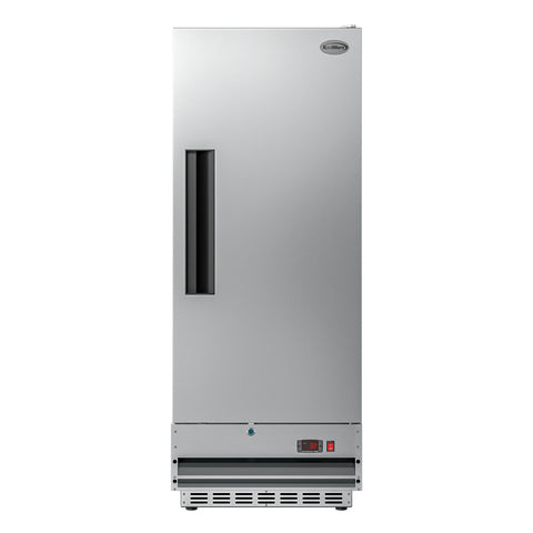 25 in. Commercial Stainless Steel 1-Door Reach-In Refrigerator, 12 cu. ft.