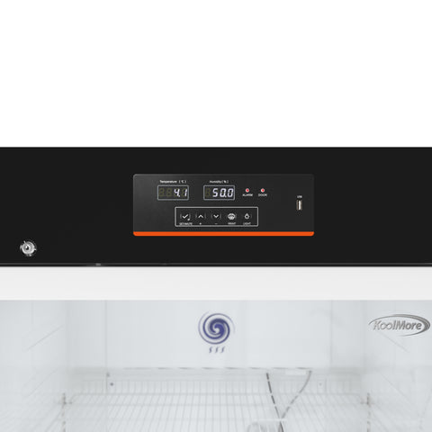 25 in. 15 cu. ft. Medical Pharmacy Refrigerator With Multi-Level Emergency Alarms in White, UL Listed