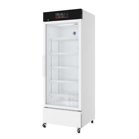 25 in. 15 cu. ft. Medical Pharmacy Refrigerator With Multi-Level Emergency Alarms in White, UL Listed