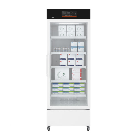 25 in. 15 cu. ft. Medical Pharmacy Refrigerator With Multi-Level Emergency Alarms in White, UL Listed