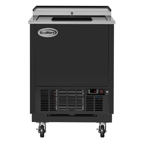 25 in. Commercial Glass Froster in Black Steel, ETL Listed, 5 cu. ft. (KM-GF25-BK)