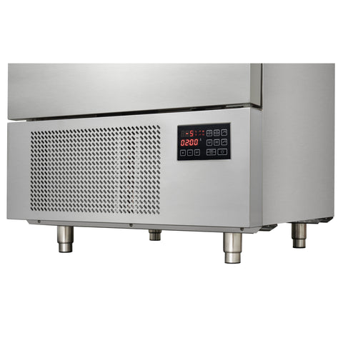 31 in. 10-Pan Commercial Reach-In Blast Chiller 88 lbs Rapid Chill / 77 lbs. Rapid Freeze with ETL for Safety and Sanitation in Stainless-Steel (KM-CBLC-10)