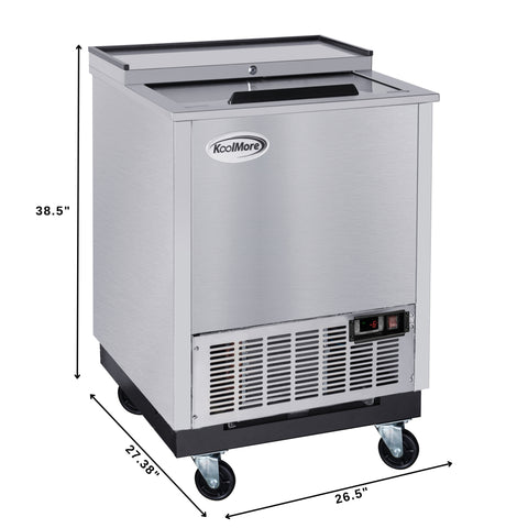 25 in. Commercial Glass Froster in Stainless Steel, ETL Listed, 5 cu. ft. (KM-GF25-SS)