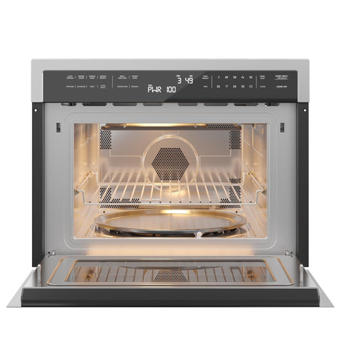 24 in. Stainless Steel Convection Oven with Microwave KM-CWO24-SS.