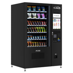 50 in. 60-Slot Snack Vending Machine with 22-inch Touch Screen, Bill and Coin Acceptor in Black, Non-Refrigerated (KM-VMNT-50-BC)