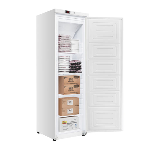 23 in. Commercial Auto-Defrost Reach-In Freezer ,12 cu. ft. in White (KM-RIF-1D12C-WH)