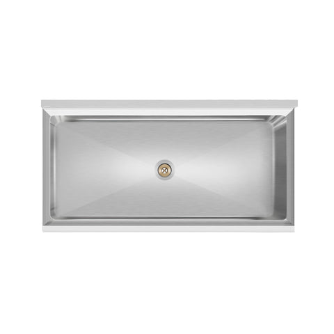 36 in. Commercial Underbar Ice Bin with Siding Lid in Stainless Steel (KM-UIB-1836)