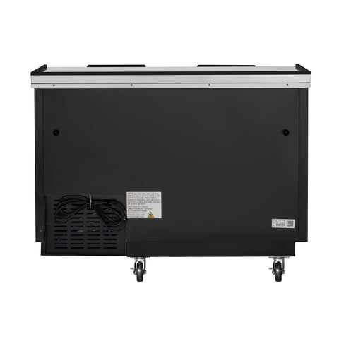 50 in. Commercial Bottle Cooler in Black with Built-In Opener, ETL Listed, 14 cu. ft. (KM-BOC50-BK)