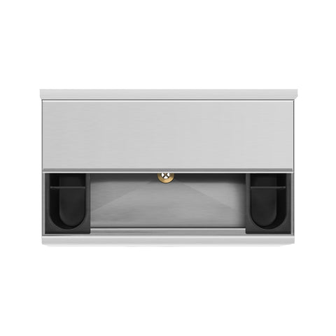 30 in. Commercial Underbar Ice Bin with Siding Lid in Stainless Steel (KM-UIB-1830)