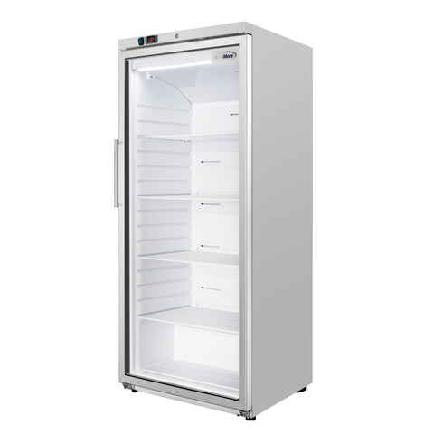 30 in. 21 cu. ft. Commercial Auto Defrost Glass Door Reach-In Freezer in White (KM-RIF-1GD21C-A)