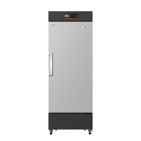 27 in. -25 C Upright Medical Freezer For Pharmacy / Laboratory With Dynamic Freeze, LED Display, Multi-Level Emergency Alarms and Precise Temperature Control, 10.8 Cu. Ft. in Stainless-Steel (KM-PHF-10C)