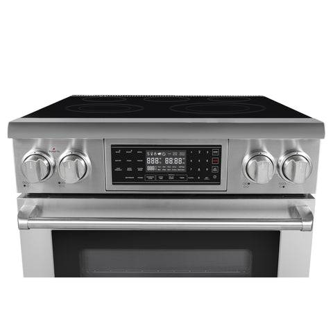 30 in. Electric Professional Range with Tilt Panel and Digital controls, Self-Cleaning, 16300W of Power, 240V in Stainless-Steel (KM-EPR-30TDP-SS)