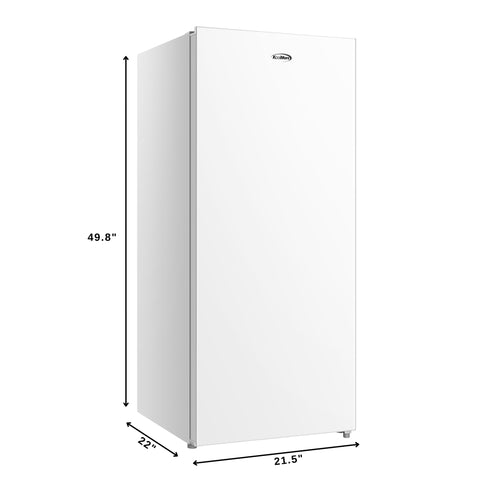 7 cu. ft. Convertible Garage Ready Upright Freezer/Refrigerator in White (KM-RUF-7S)