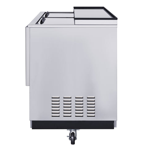 50 in. Commercial Bottle Cooler in Stainless-Steel with Built-In Opener, ETL Listed, 14 cu. ft. (KM-BOC50-SS)