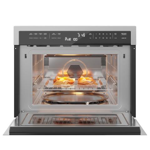 24 in. Stainless Steel Convection Oven with Microwave KM-CWO24-SS.