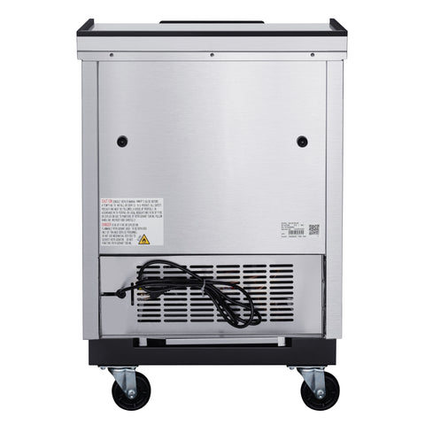 25 in. Commercial Glass Froster in Stainless Steel, ETL Listed, 5 cu. ft. (KM-GF25-SS)