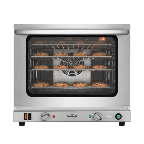 23 in. Countertop Convection Oven for Half Size Pans with 4 Racks 2800 Koolmore