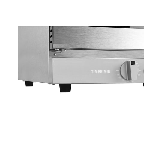 23 in. Countertop Convection Oven for Half-Size Pans with 4 Racks 1600W of Power in Stainless-Steel (KM-CTCO-15)