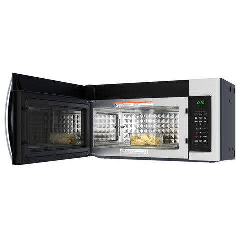 30 in. 1.5 cu.ft Over-the-Range Convection Microwave Oven in Black (KM-MOTC-15SS)