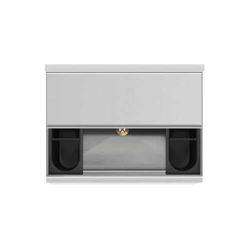 24 in. Commercial Underbar Ice Bin with Siding Lid in Stainless Steel (KM-UIB-1824)