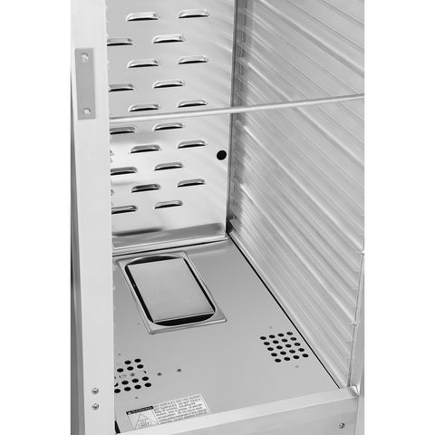 33 in. Commercial Insulated Heated Holding/Proofing Cabinet with 36-Pan Capacity and Solid Door in Silver (KM-CHP36-SISS)